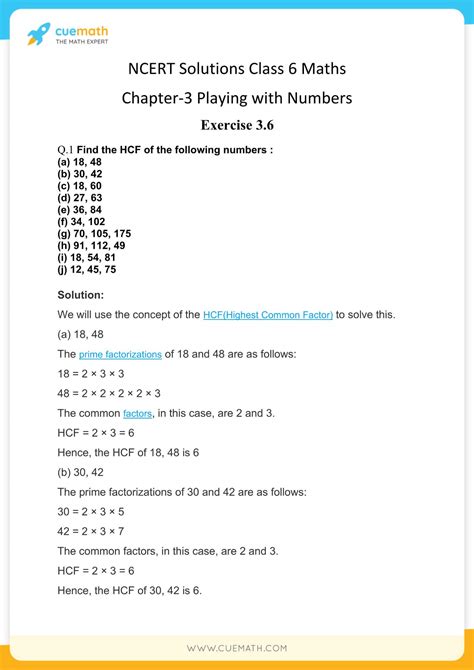 NCERT Solutions for Class 6 Maths Chapter 3 Playing With Numbers.